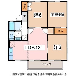 ジュネス・ＫＵＢＯＴＡ Ｂ棟の物件間取画像